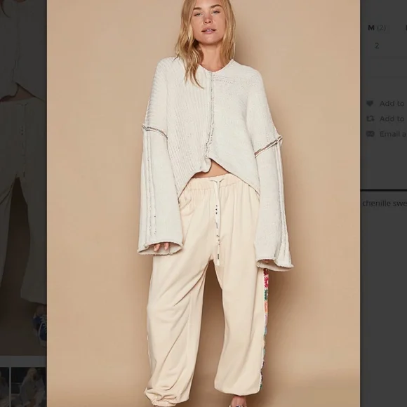 POL Cream V-Neck Sweater - Picture 10 of 10